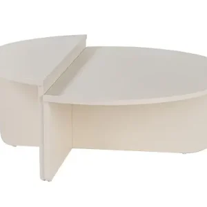 Table basse en bois "Orion" 90 x 60 x 30 cm - Blanc de bois HABITAT ET JARDIN Promotion