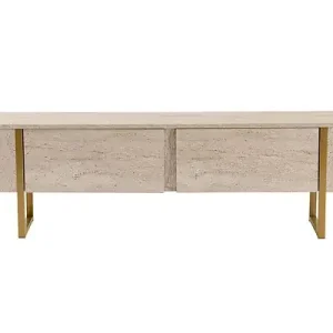 Meuble TV en bois "Serenity" 180 x 30 x 50 cm - Travertin HABITAT ET JARDIN Marque