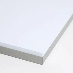 Plan de travail - Blanc - Brillant - L304xP63,5cm - Ep 3,8cm Expédition Rapide