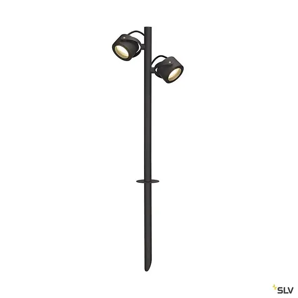Usine Directe Projecteur extérieur SLV SITRA 360 SPIKE double, anthracite, GX53/TCR-TSE, 2 x 9 W