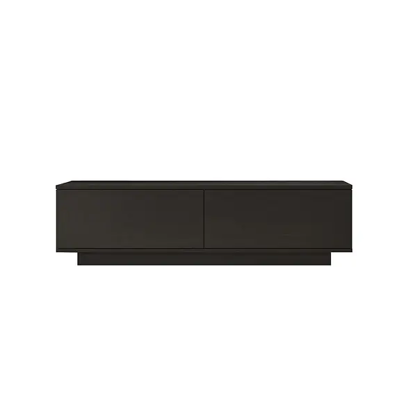 Petit Prix Meuble TV en bois "FN1" - 140 x 35 x 38 cm - Noir HABITAT ET JARDIN