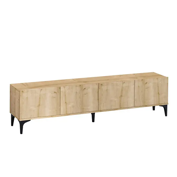 Meuble TV en bois "Nora" - 180 x 35 x 50 cm - Chêne Saphir HABITAT ET JARDIN Must-Have