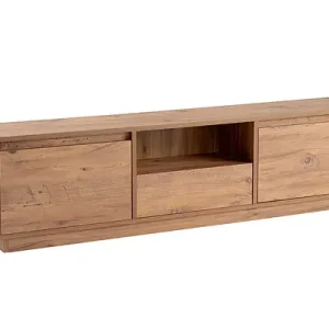 Acheter Direct Meuble TV en bois "Vanguard" - 160 x 29 x 42 cm - Pin atlantique HABITAT ET JARDIN
