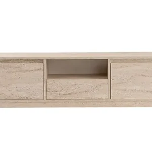 Meuble TV en bois "Vanguard" - 160 x 29 x 42 cm - Travertin HABITAT ET JARDIN Acheter En Ligne