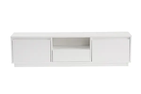 Meuble TV en bois "Vanguard" - 160 x 29 x 42 cm - Blanc naturel HABITAT ET JARDIN Promotion