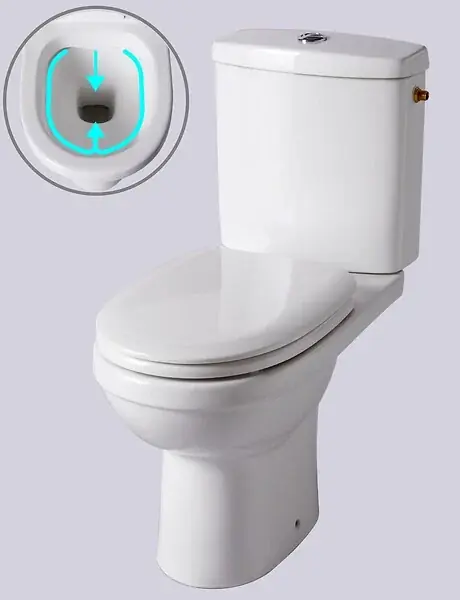 Vente Flash Pack WC Monica à poser - Blanc - 3/6L - Sans bride GODART