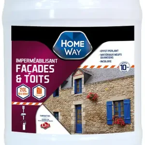 Expédié Aujourd'hui Imperméabilisant toit et façade - Incolore - 5L HOMEWAY