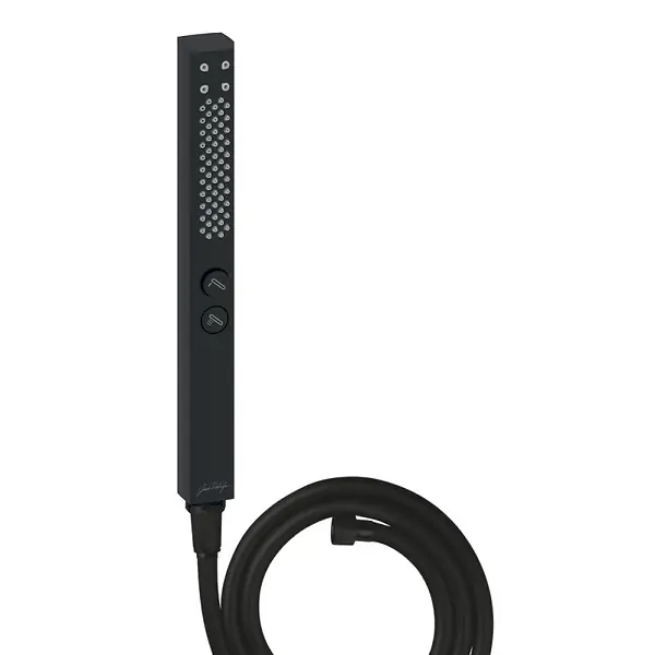Pommeau de douche Shift+ carré 2 jets noir mat + flexible JACOB DELAFON Affaire À Saisir