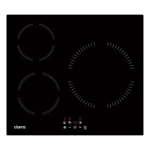 Certifié Plaque de cuission induction 3 foyer 59CM 5600W CABBIH3-A CIARRA
