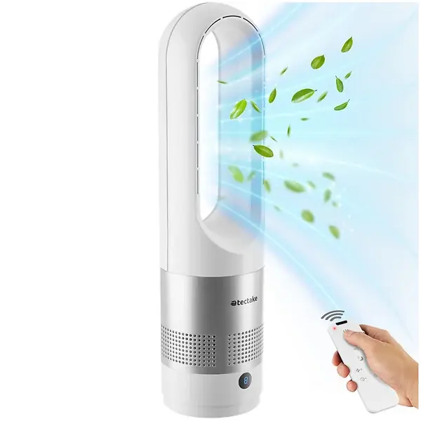 Offre Limitée Ventilateur colonne POLAR avec oscillation à 80° blanc TECTAKE