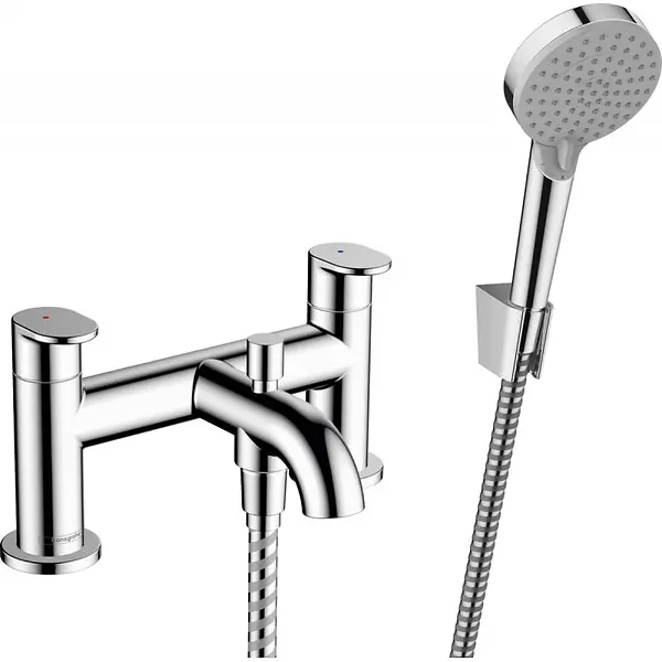 Vernis Blend Set bain/douche mitigeur + Douchette à main avec support mural, Chrome (71461000) HANSGROHE Prix Réduit