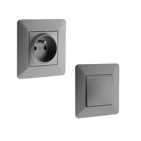 Solde Lot de 42 prises monopostes + 21 interrupteurs - Zenitech
