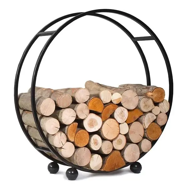 Achetez Aujourd'hui Porte-bûches ‘DAISY‘ en acier pour bûches 20cm Alliance parfaite entre fonctionnalité et esthétisme - Ø 80cm COOK KING