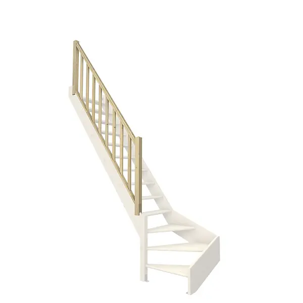 Prix Choc Rampe d‘escalier balustres rectangles sapin KORDO