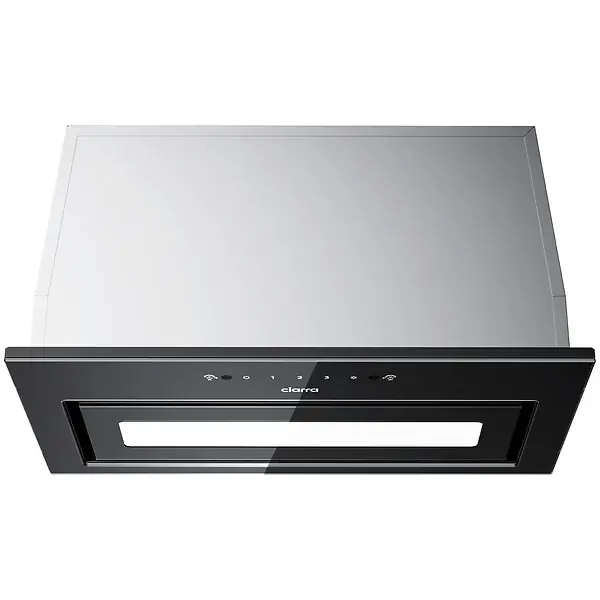 Vente Directe CIARRA Hotte Encastrable 52cm Groupe Filtrant 450m3/h 3 vitesses tactile et geste commande recyclage ou évacuation CD5931BK
