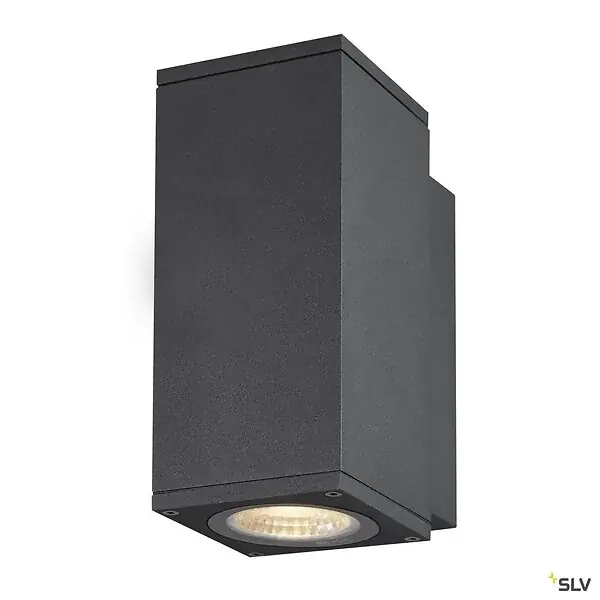 Applique extérieure SQUARE, carré, anthracite avec LED intégrée, 35W, 3000K/4000K, IP65 - Taille S SLV Promotion Saisonnière