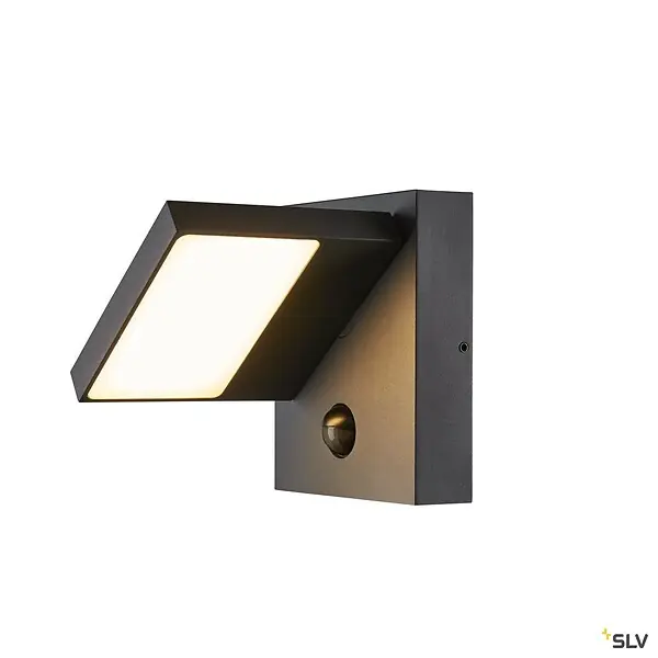 Applique extérieure SLV ABRIDOR SENSOR, anthracite, LED, 14W, 3000K/4000K, IP54, détecteur de mouvements Populaire