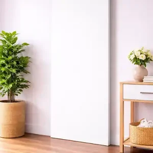 Porte Coulissante Blanc Pur Lacdor H204 x L73 cm GD MENUISERIES Réduction