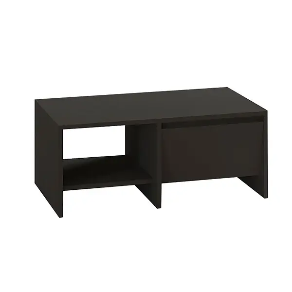 Table basse en bois "Laris" - 90 x 45 x 35 cm - Gris anthracite HABITAT ET JARDIN Authentique