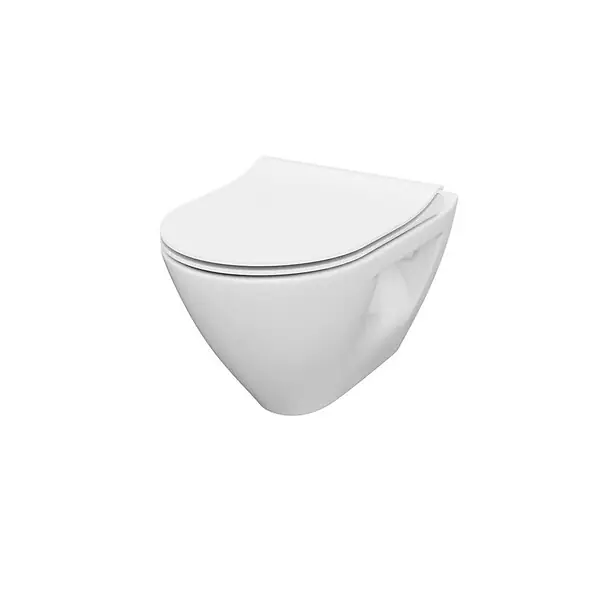 Retour Gratuit Cersanit Mille Cuvette suspendue sans bride avec abattant softclose, Blanc (S701-454-ECO)