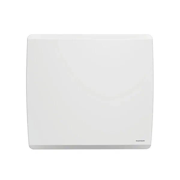Haute Qualité Radiateur électrique fixe inertie sèche - Double cœur de chauffe - THOMSON - MOLY 1500W - Connecté WiFi - horizontal blanc - NF
