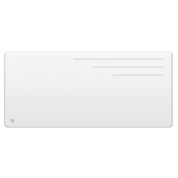 Radiateur électrique fixe à inertie sèche fonte - BESTHERM - MOTU 2000W - horizontal blanc - NF Produit De Marque