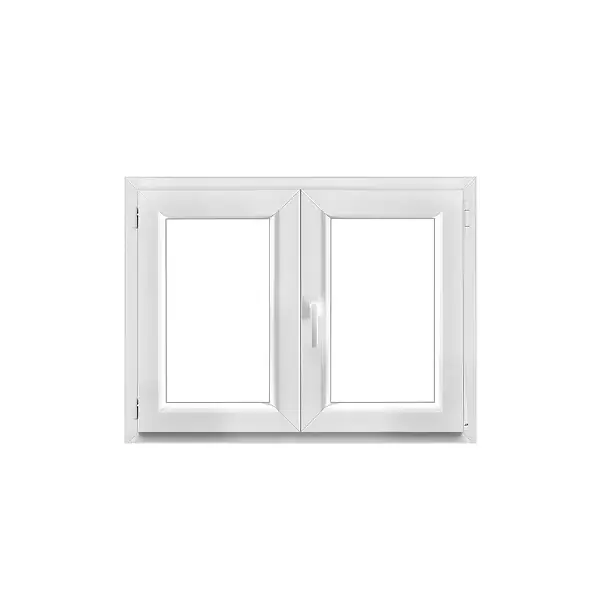 Fenêtre PVC 2 vantaux oscillo-battant blanc 1250x980mm QUADROFORM Jusqu'à Épuisement Des Stocks