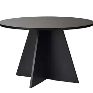 Commande En Gros Table à manger en bois "Virella" - 120 x 120 x 75 cm - Bois Noir HABITAT ET JARDIN