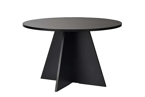 Commande En Gros Table à manger en bois "Virella" - 120 x 120 x 75 cm - Bois Noir HABITAT ET JARDIN