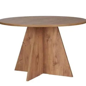 Populaire Table à manger en bois "Virella" - 120 x 120 x 75 cm - Pin atlantique HABITAT ET JARDIN