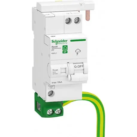 Quantité Limitée Parafoudre modulaire - RESI9 - Blanc - 1P+N 10kA SCHNEIDER ELECTRIC