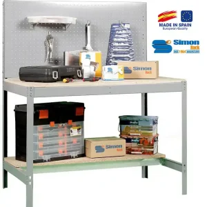Super Prix Simonrack - Kit Etabli 1440x900x600mm - Bt-2 900 Gris Fonce/bois SIMON RACK