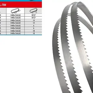 5 Lames de scie à ruban acier 8/12 Z/1 1440x13x0,65 pour 784 784 XL Femi Achat Immédiat