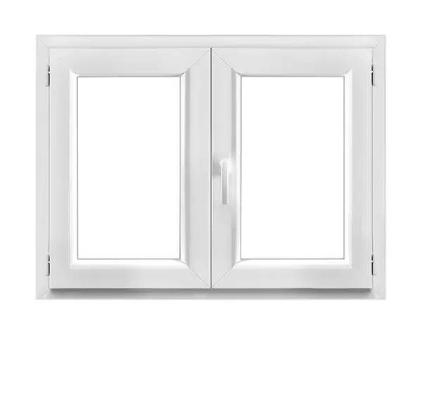 Fenêtre PVC 2 vantaux ouverture droite - 135x90 cm QUADROFORM Nouvel Arrivage
