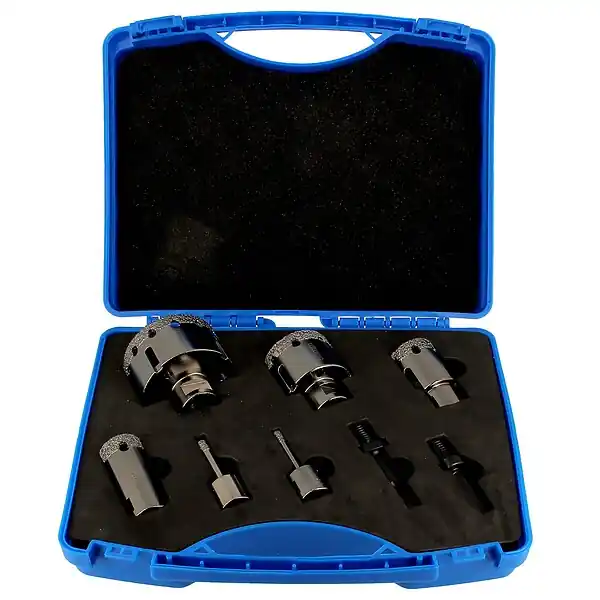 Coffret 6 trépans diamantés M14 - grès cérame - 6 diamètres LEMAN Bon Marché