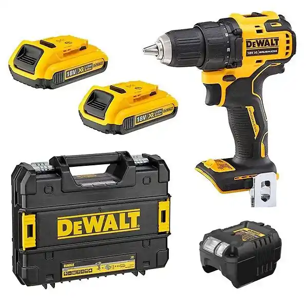 Perceuse-visseuse DEWALT DCD708D2T-QW Brushless avec coffret et 2 batteries 2,0 Ah Remise