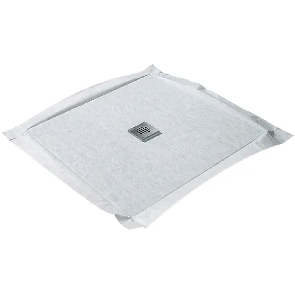 Receveur de douche à carreler 120 x 90 cm siphon centré U-TILE Meilleure Vente