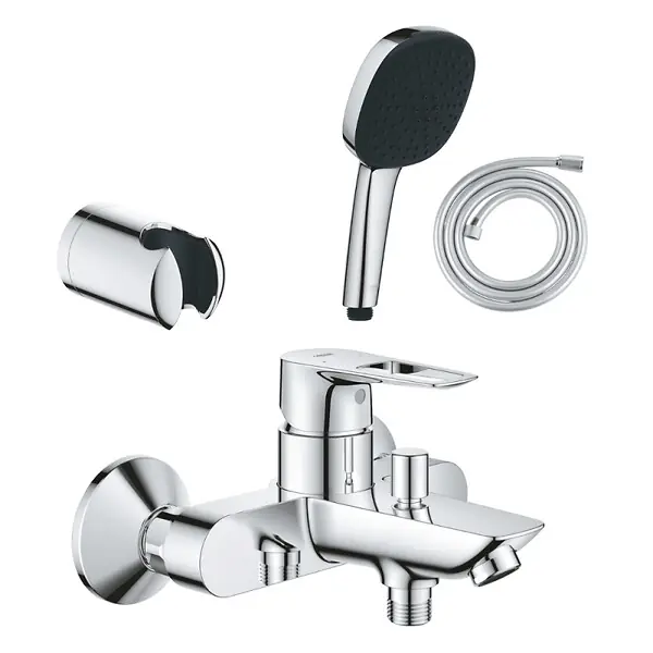 Produit De Marque Pack mitigeur mécanique Start Loop + Douchette 2 jets Vitalio Comfort 110 + Flexible1750 mm et support GROHE
