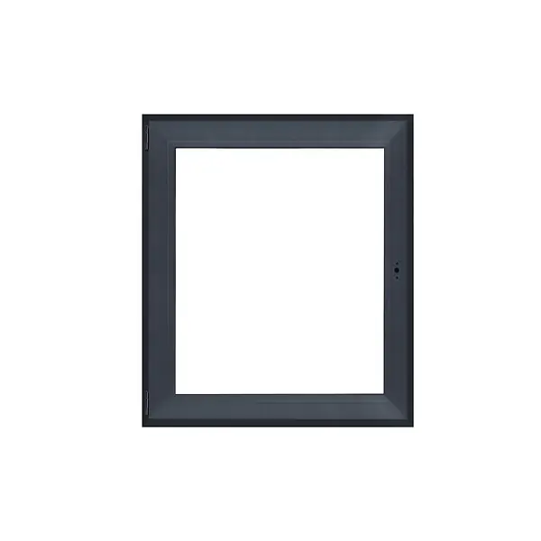 Fenêtre PVC 1 vantail gauche - Anthracite - H.95xL.80cm QUADROFORM Must-Have