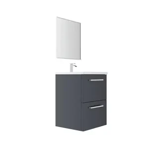Remise Meuble de salle de bain - Gris ardoise - L.50xP.45cm VIF