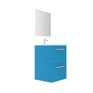 Meuble de salle de bain - Bleu lagon - L50xP45cm VIF Commander Maintenant
