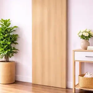 Nouvelle Collection Porte Coulissante Décor Chêne Naturel Honey Oak H204 x L93 cm GD MENUISERIES