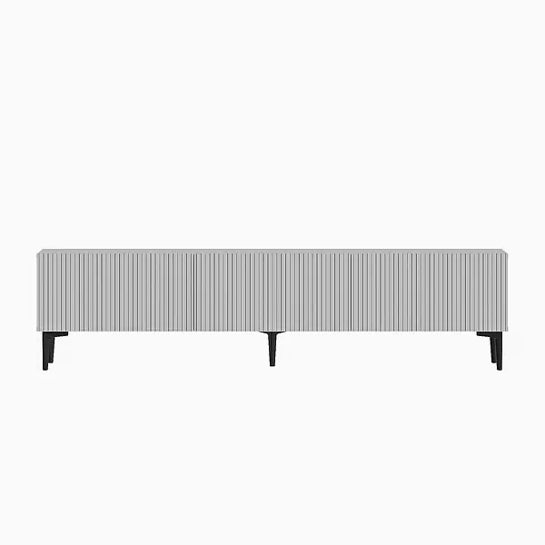 Meuble TV en bois "Oscar" - 180 x 31 x 45 cm - Blanc HABITAT ET JARDIN Authentique