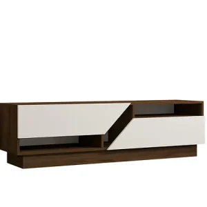 Meuble TV en bois "Koza" - 160 x 40 x 45 cm - NoyerBlanc HABITAT ET JARDIN Authentique