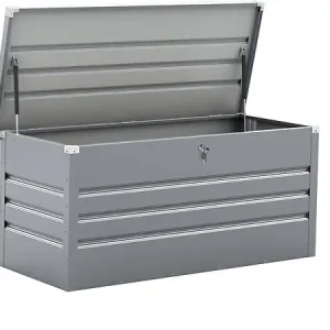 Nouvelle Collection Coffre de Jardin Métal "Store" 680L - argent HABITAT ET JARDIN