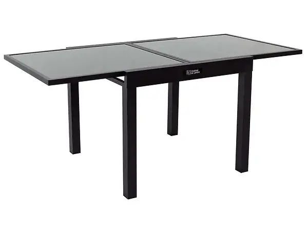 Expédié Aujourd'hui Table de jardin aluminium extensible "Porto 8" - Phoenix - Noir HABITAT ET JARDIN