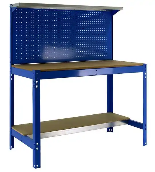 Rack Kit Etabli 1440x1200x600mm Charge 600Kg SIMONWORK BT3 1200 BLEU/BOIS Simon Rack Meilleure Vente