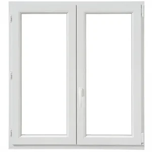 Prix Cassé Fenêtre 2 vantaux PVC oscillo-battante - Blanc - 105x100cm NEOBAIE