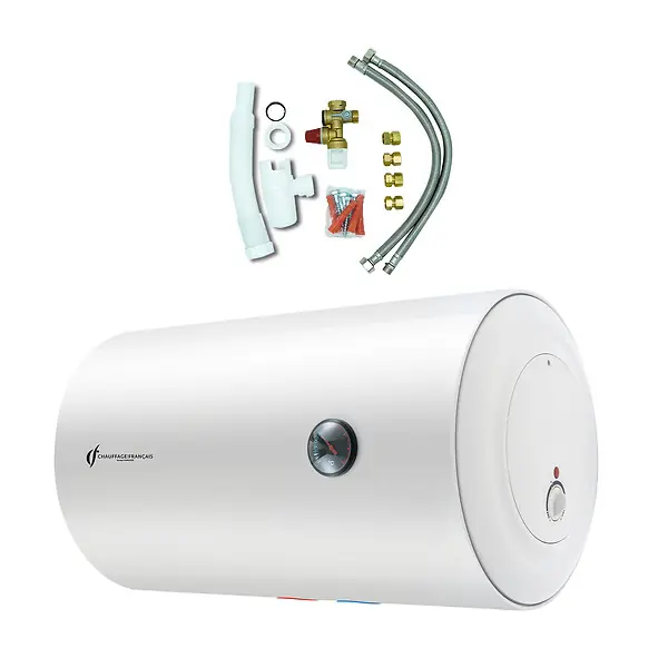 Prix Cassé Chauffe Eau Electrique Mural Blindé Horizontal Bypso Sannover 50 Litres + Kit d‘Installation Complet NF