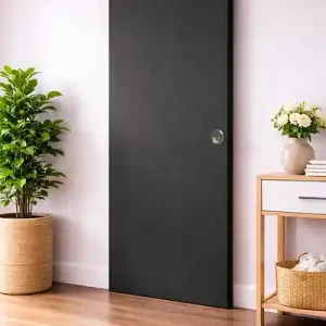 Acheter Direct Porte Coulissante Effet Chêne Anthracite Grey Oak H204 x L73 cm, Coquilles GD MENUISERIES